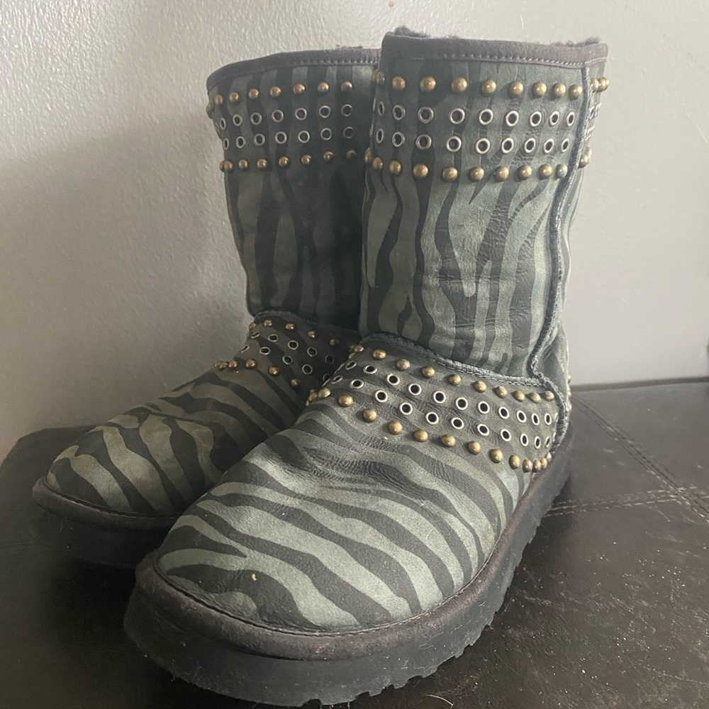 Stylish Kids Boots with Zebra Print